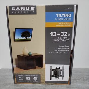 Sanus Vuepoint Tilting TV Wall Mount - 13-32"/35lbs Weight Capacity, Model F11C‎